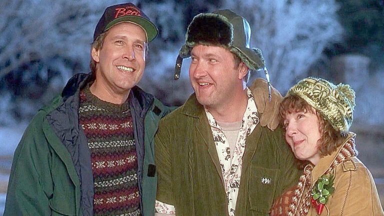 Chevy Chase Falls Off Stage at 'Christmas Vacation' Event