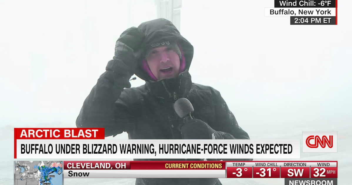 CNN Reporter 'Disappears' While Covering Intense Snow OnCamera