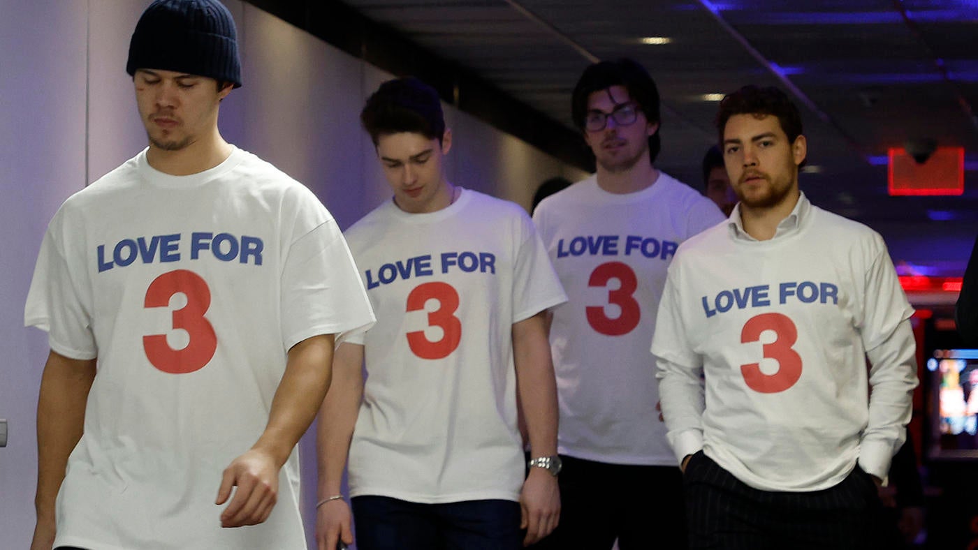 Damar Hamlin menderita serangan jantung: Sabre menunjukkan dukungan untuk keselamatan Bills dengan kemeja ‘LOVE FOR 3’