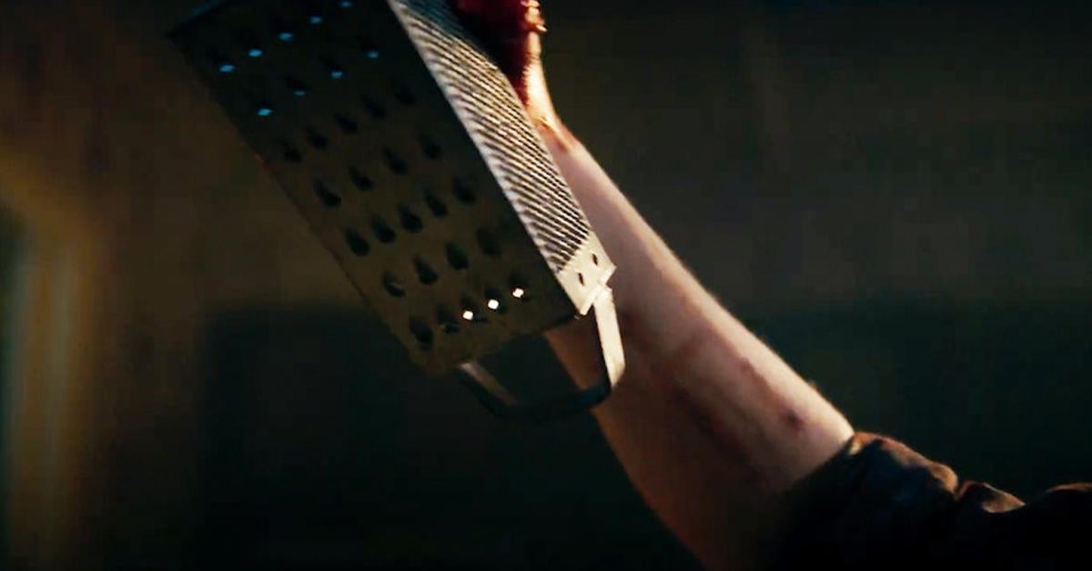 Evil Dead Rise director breaks down the cheese grater scene