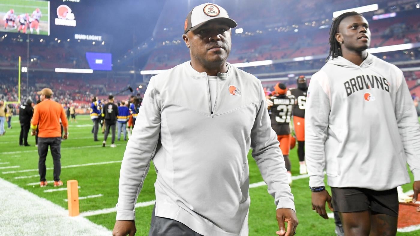 Browns fire defensive coordinator Joe Woods, request to interview Brian Flores, Jerod Mayo