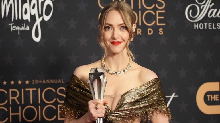 Amanda Seyfried Holds Dress Together Onstage After Wardrobe Malfunction at Critics Choice Awards