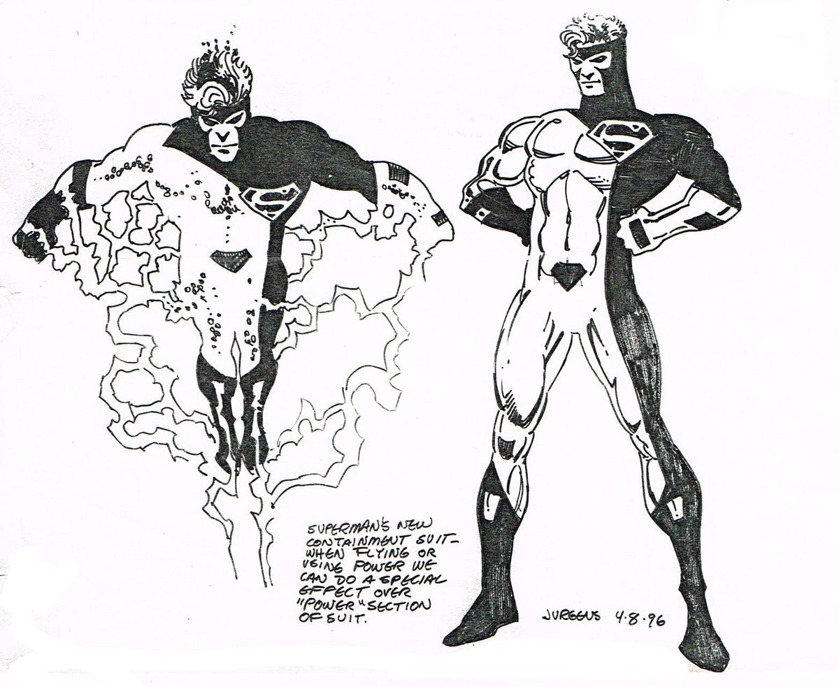 Dan Jurgens Reveals Alternate Look for "Electric Superman"