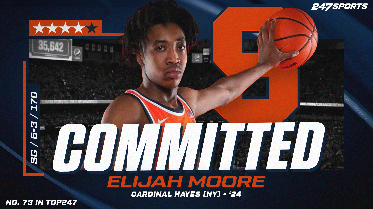 Four-star junior SG Elijah Moore commits to Syracuse