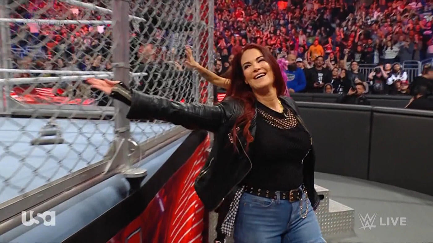 Lita has Becky Lynch's back in Steel Cage Match with Bayley