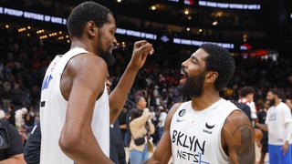 Kyrie Irving reacts to Kevin Durant trade and breakup of Nets