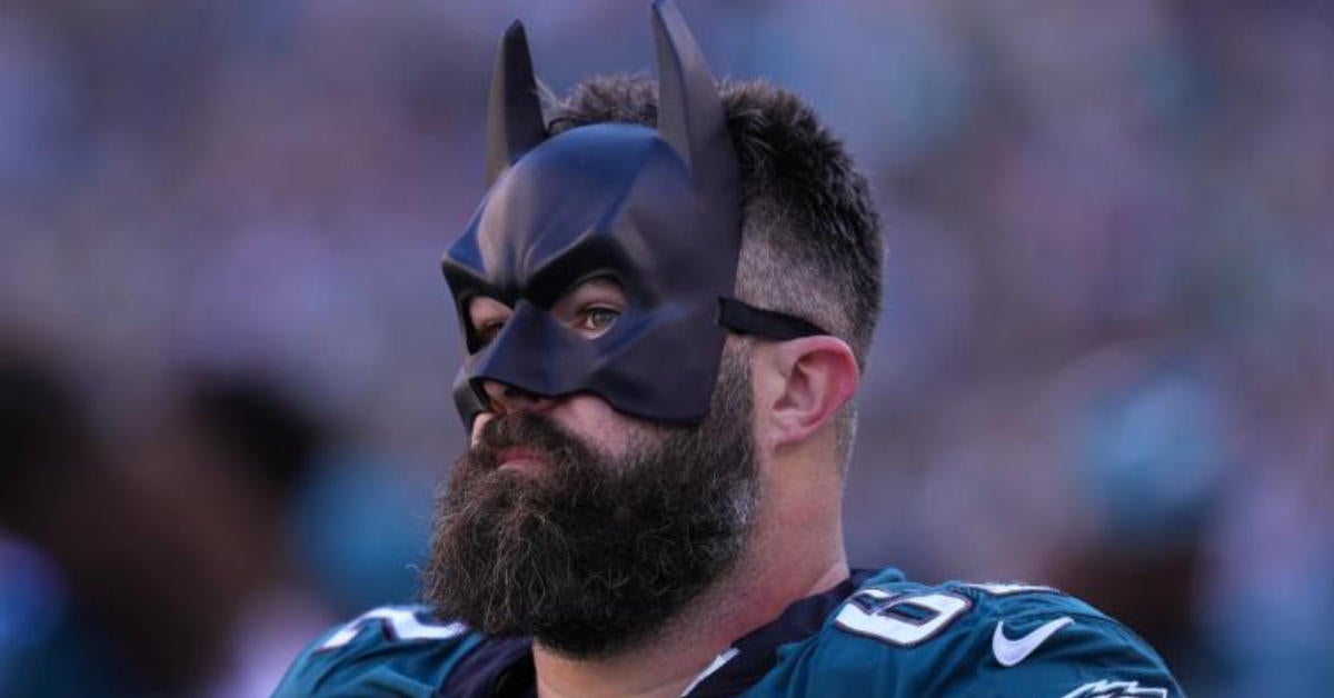 Philadelphia Eagles mascot Swoop, dressed as Batman, looks on during the  NFL football game against the Jacksonville Jaguar, Sunday, Oct. 2, 2022, in  Philadelphia. (AP Photo/Chris Szagola Stock Photo - Alamy