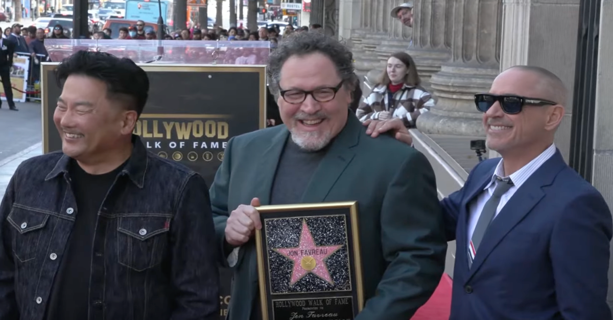 Watch: Robert Downey Jr. Honors Jon Favreau by Defiling His Walk