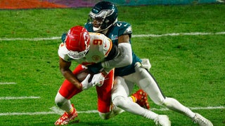 Super Bowl 2023: Late holding penalty lets Chiefs run out clock, prompts  outrage from Eagles fans, LeBron James