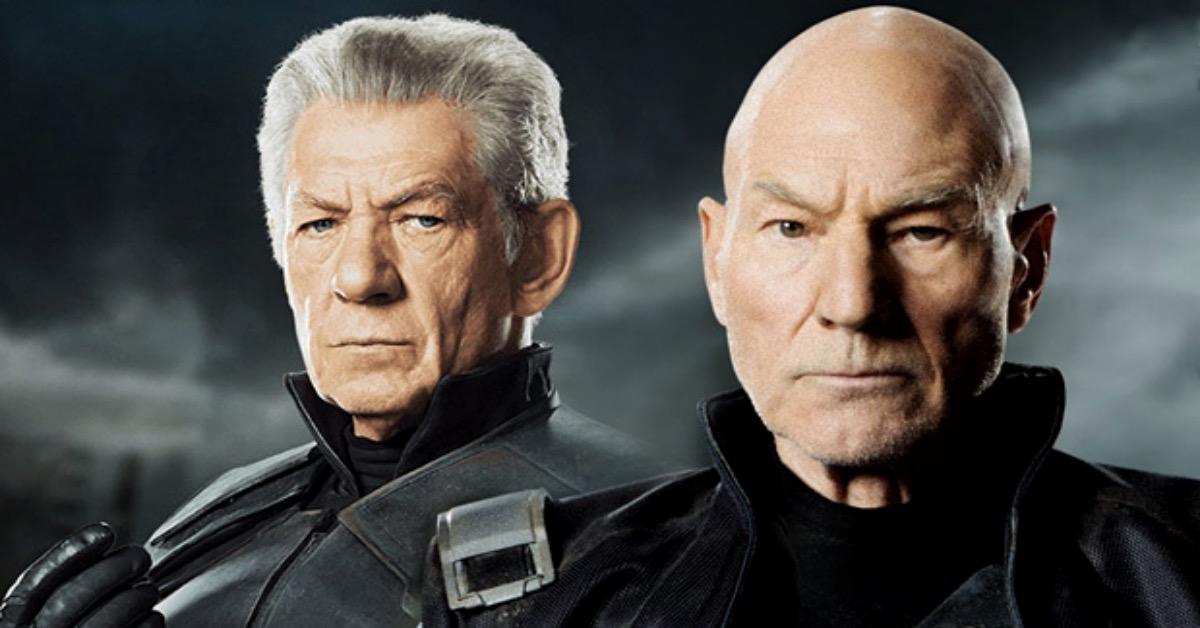 Ian McKellen como Magneto e Patrick Stewart como Professor Xavier