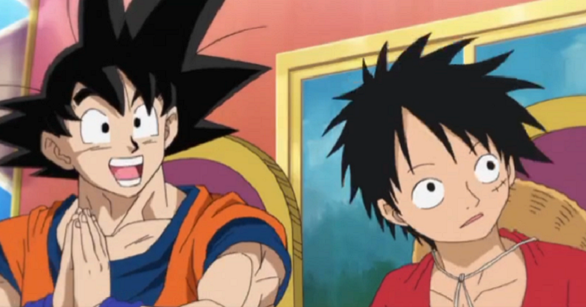 Goku and Luffy become Friends  Dragon Ball x One Piece OFFICIAL