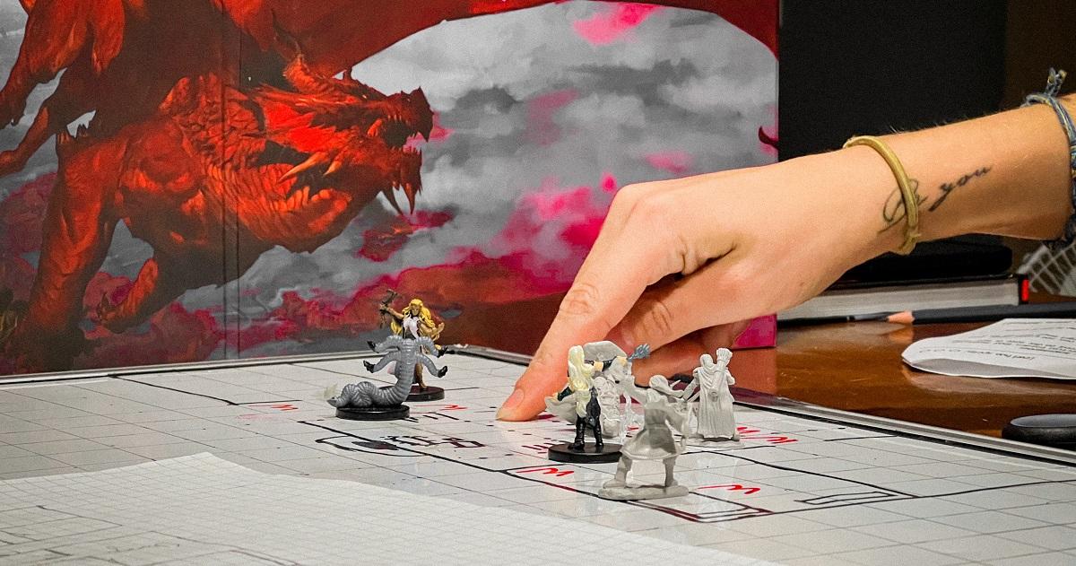 Dungeons and dragons role playing board game with friends