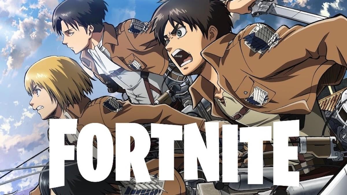 Fortnite recebe crossover com personagens de Attack on Titan