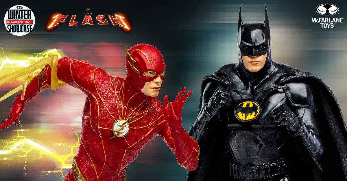 The Flash Movie Batman and Flash Statues Launch From McFarlane Toys