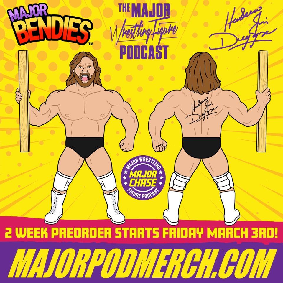 Major Wrestling Figure Podcast MWFP Bendies Danhausen Comic Book Variant  Exclusive
