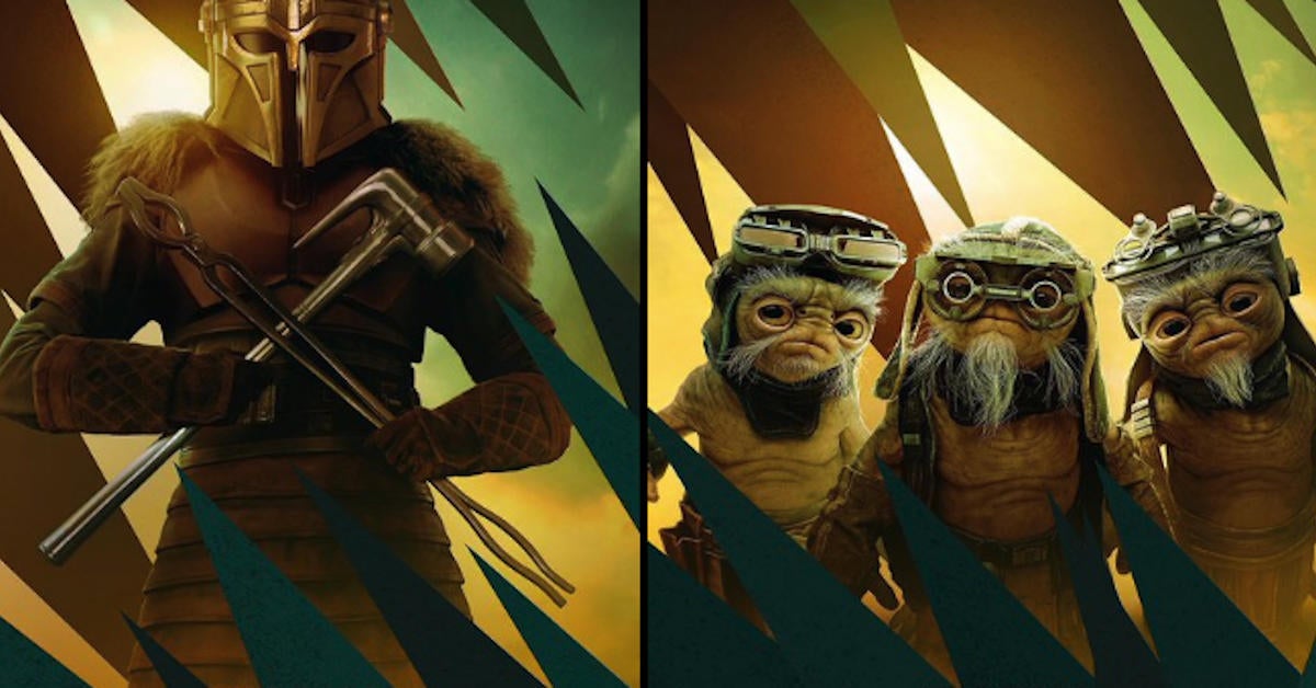 star-wars-the-mandalorian-season-3-armorer-anzellan-droidsmith-posters