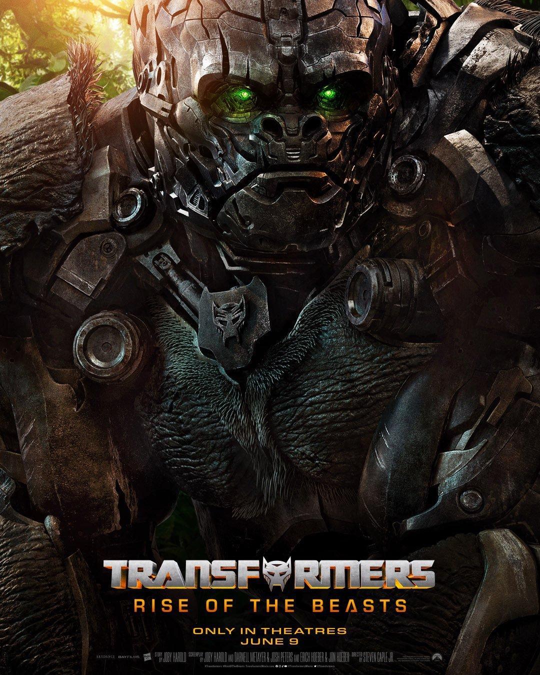 Tranformers Rise of the Beasts Character Posters Released