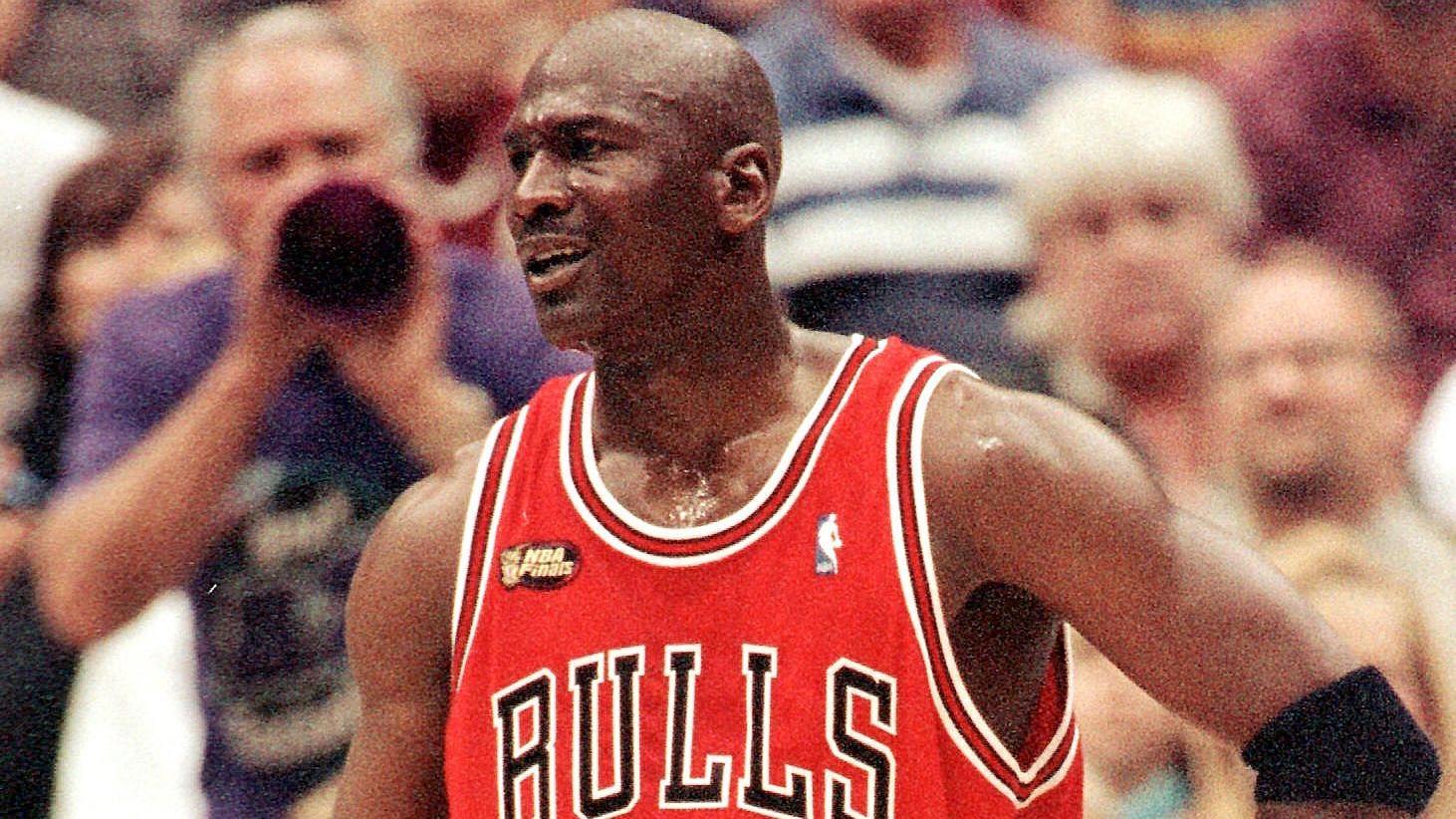 
                        Michael Jordan's sneakers from Game 2 of 1998 NBA Finals expected to sell for record amount at auction
                    