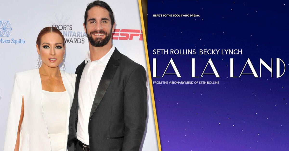 WWE's Becky Lynch and Seth Rollins Recreate La La Land for WrestleMania