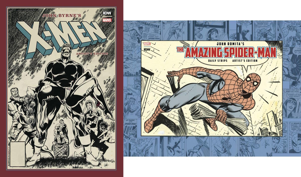 idw-marvel-artists-editions-john-byrne-x-men-john-romita-spider-man-strips.jpg
