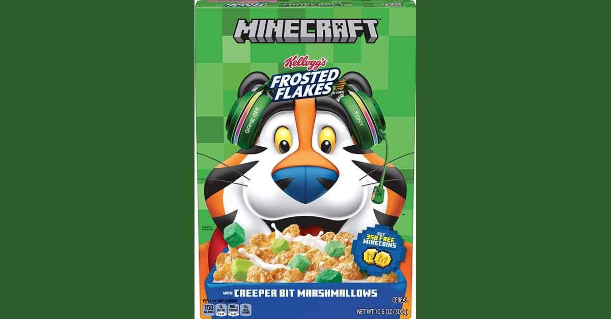 Kellogg's Launches Minecraft Themed Frosted Flakes