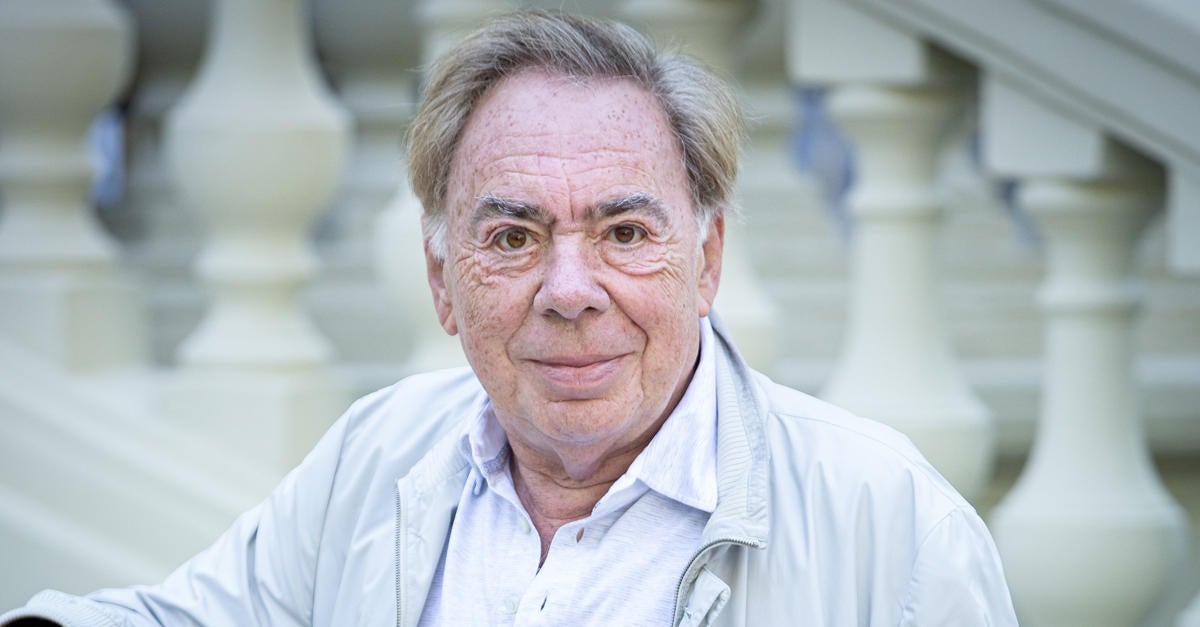 Andrew Lloyd Webber And Antonio Banderas Attend A Photocall In Madrid