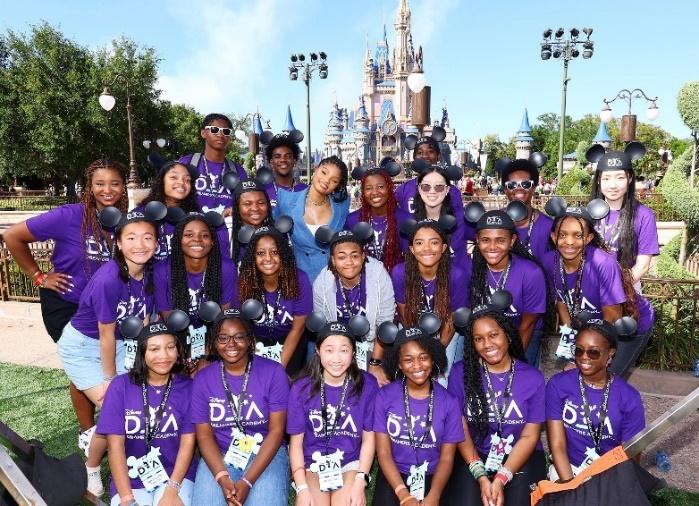 Halle Bailey With Disney Dreamers Academy Students 2023