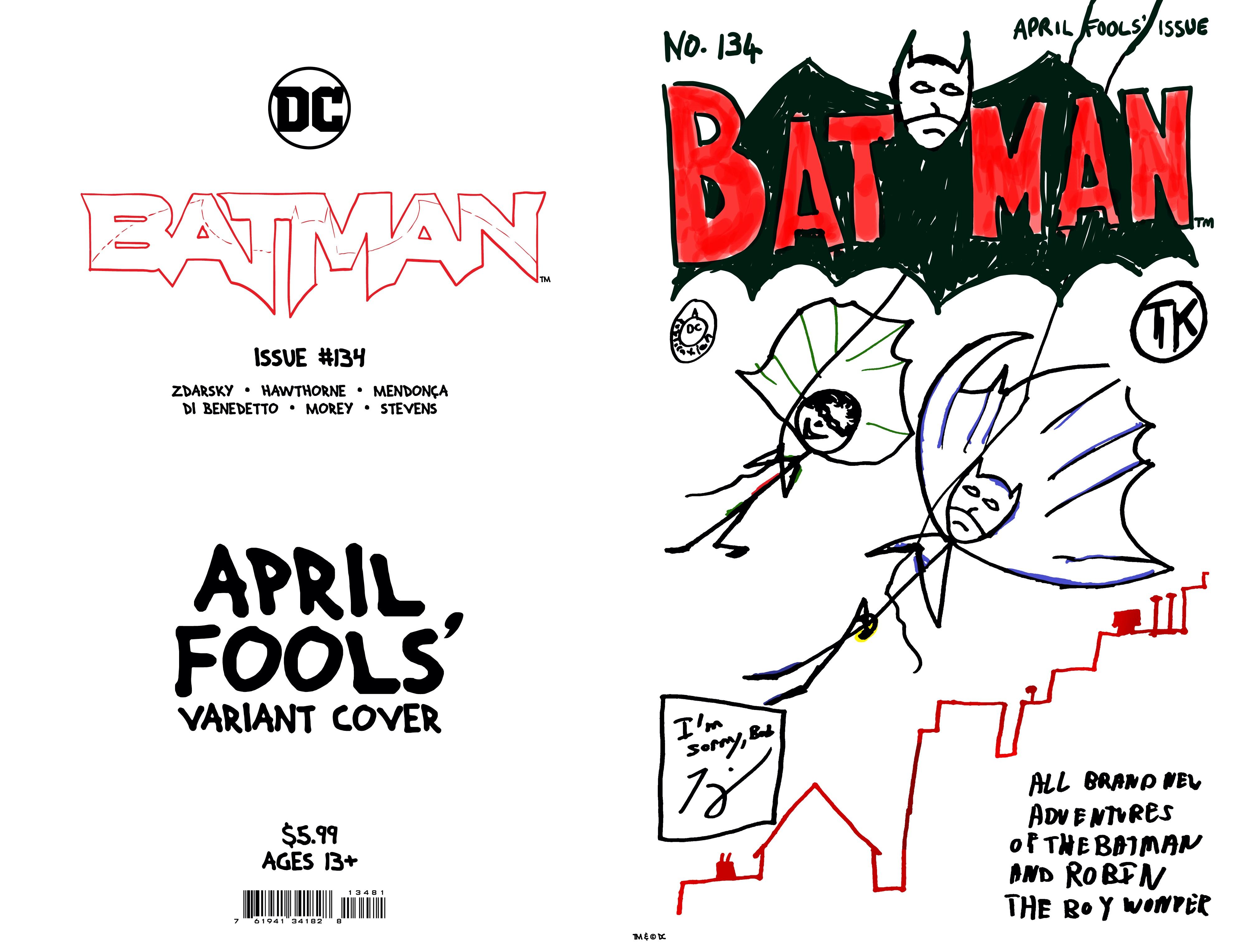 DC Reveals First Look at Tom King April Fool's Variant Covers