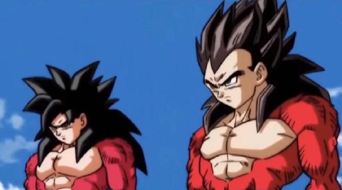 goku super saiyan 4 vs baby vegeta