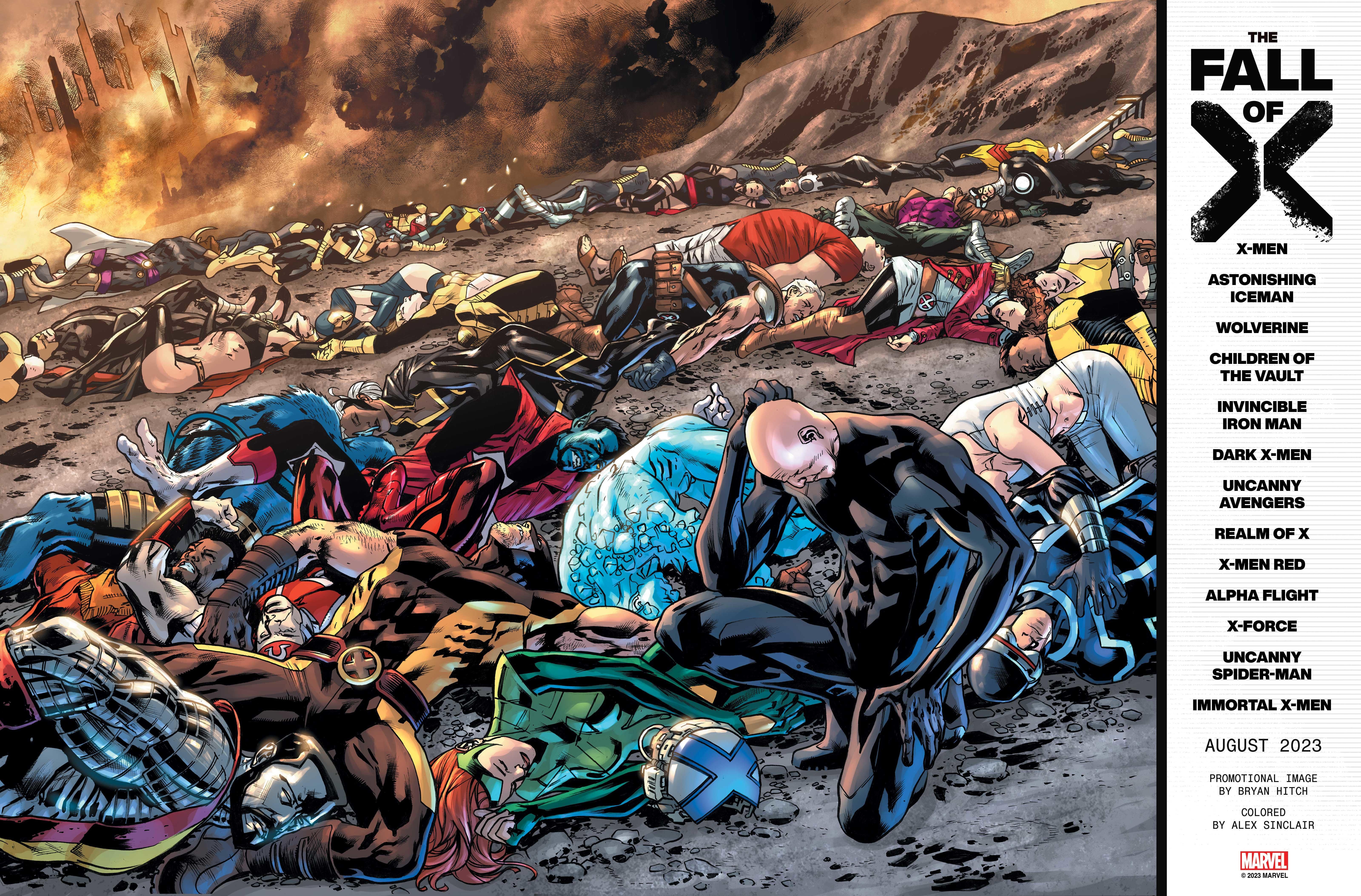marvel-x-men-fall-of-x-teaser.jpg Marvel Reveals First Look at New X-Men Era and It Involves Iron Man, Avengers, and Ghost Rider