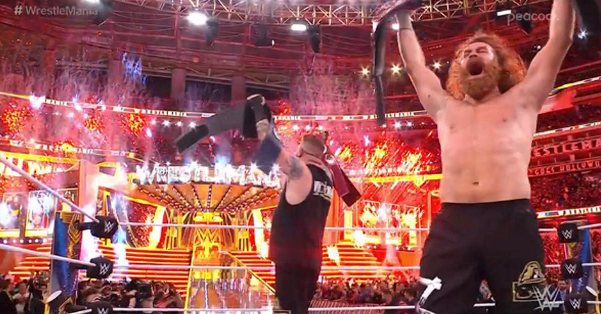 WrestleMania 39: Sami Zayn and Kevin Owens win undisputed tag team title