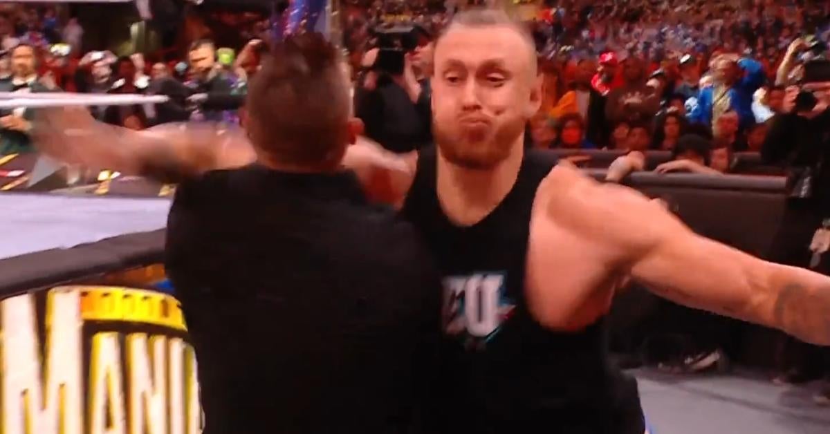 George Kittle makes epic WWE WrestleMania 39 cameo, takes down The Miz –  NBC Sports Bay Area & California