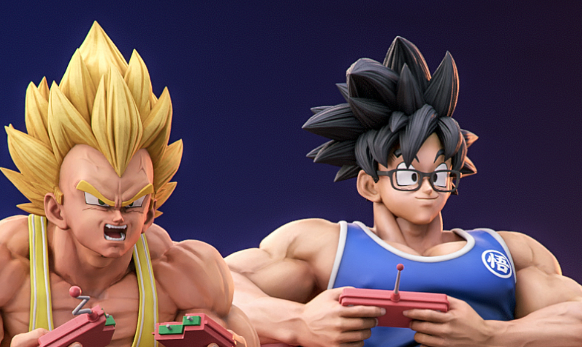 Dragon Ball Z Statue Turns Goku And Vegeta Into Hot Gamers