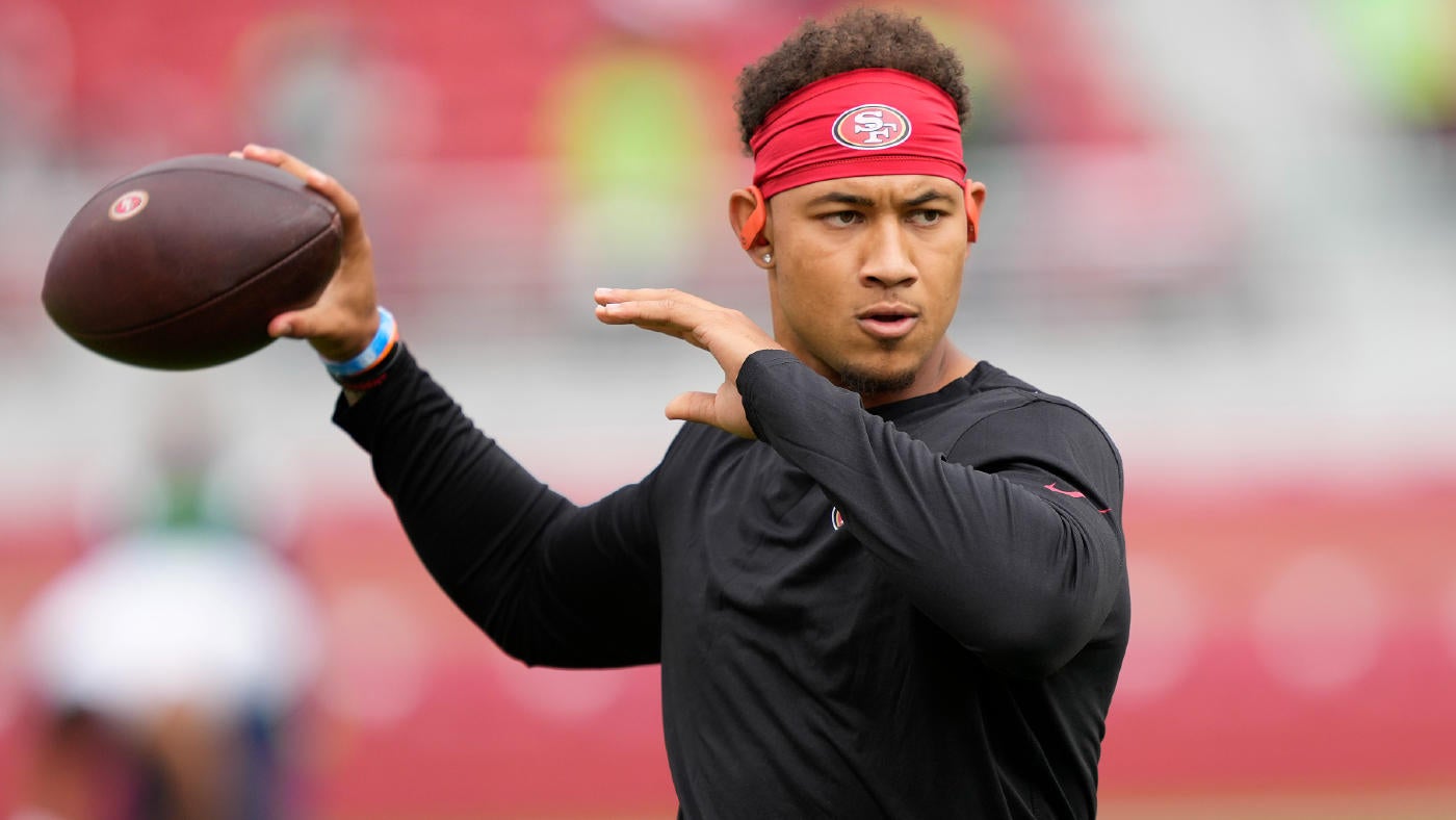 49ers QB Trey Lance crashes Patrick Mahomes throwing session with Chiefs wide receivers