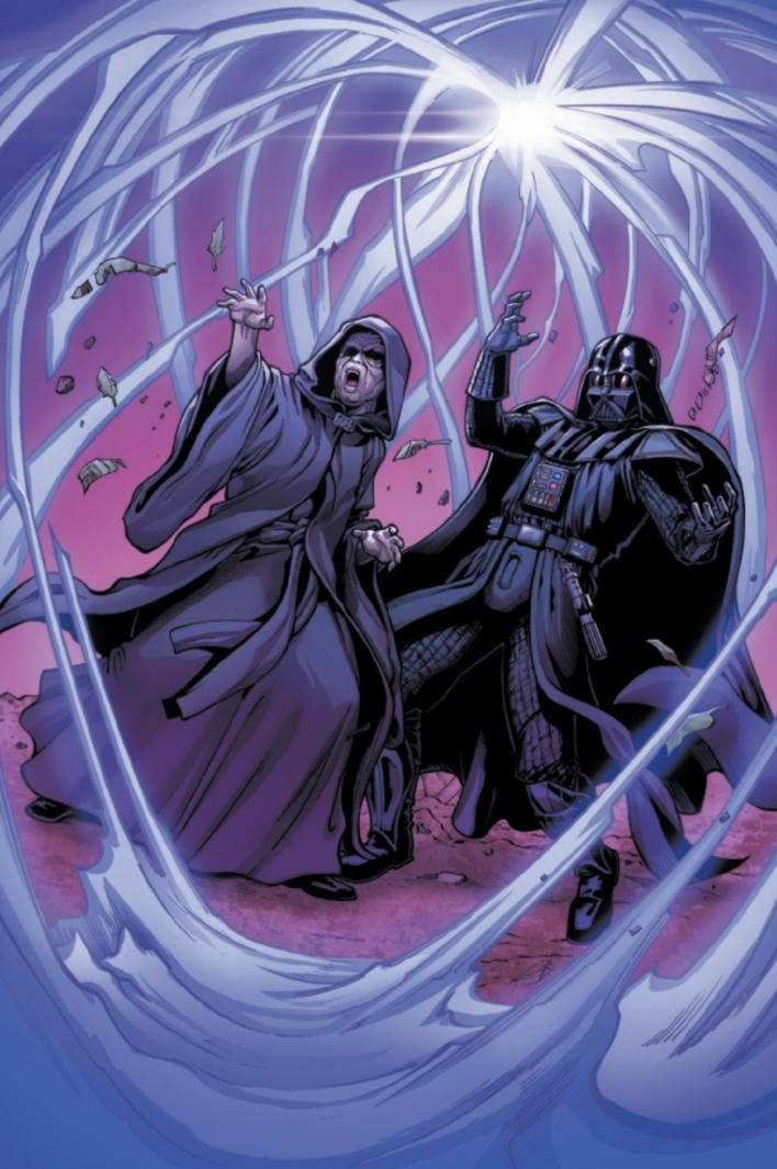 Star Wars Reveals the Moment Palapatine and Vader Were Almost Taken Out
