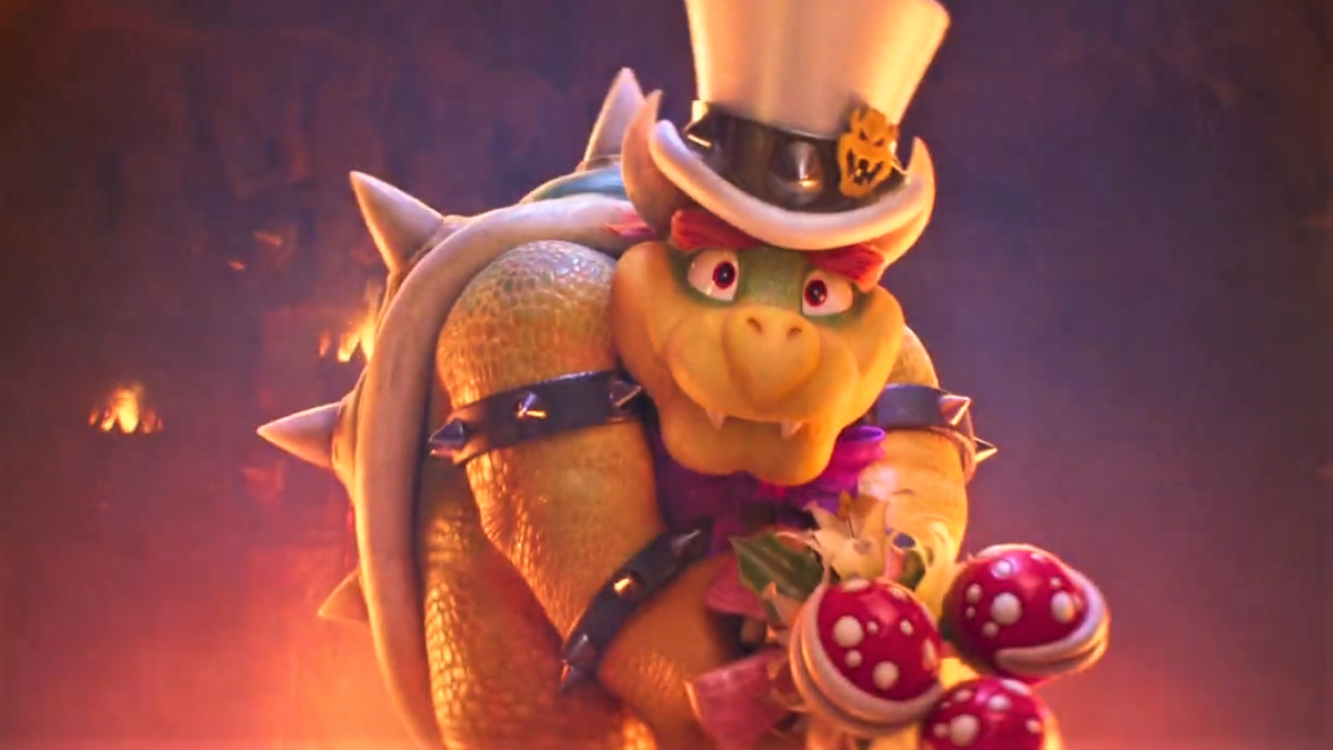 Super Mario Movie Bowser in his wedding suit in 2023