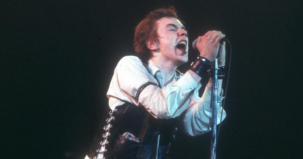 Johnny Rotten At Sex Pistols Last Concert