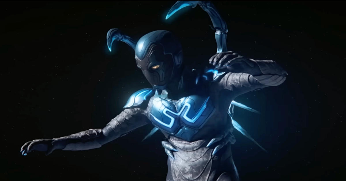 Blue Beetle Movie Suit Design Shown For the First Time - DC FanDome 2021 -  IGN