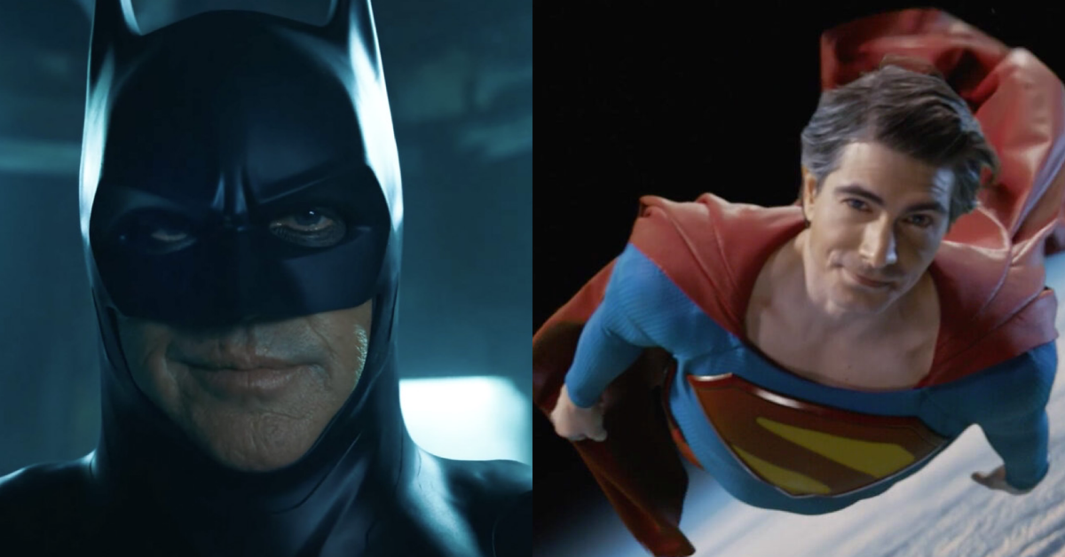 Brandon Routh Michael Keaton Superman Batman Worlds Finest