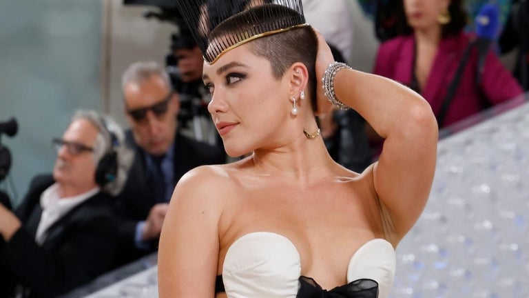 Florence Pugh Shocks With Shaved Head at the 2023 Met Gala