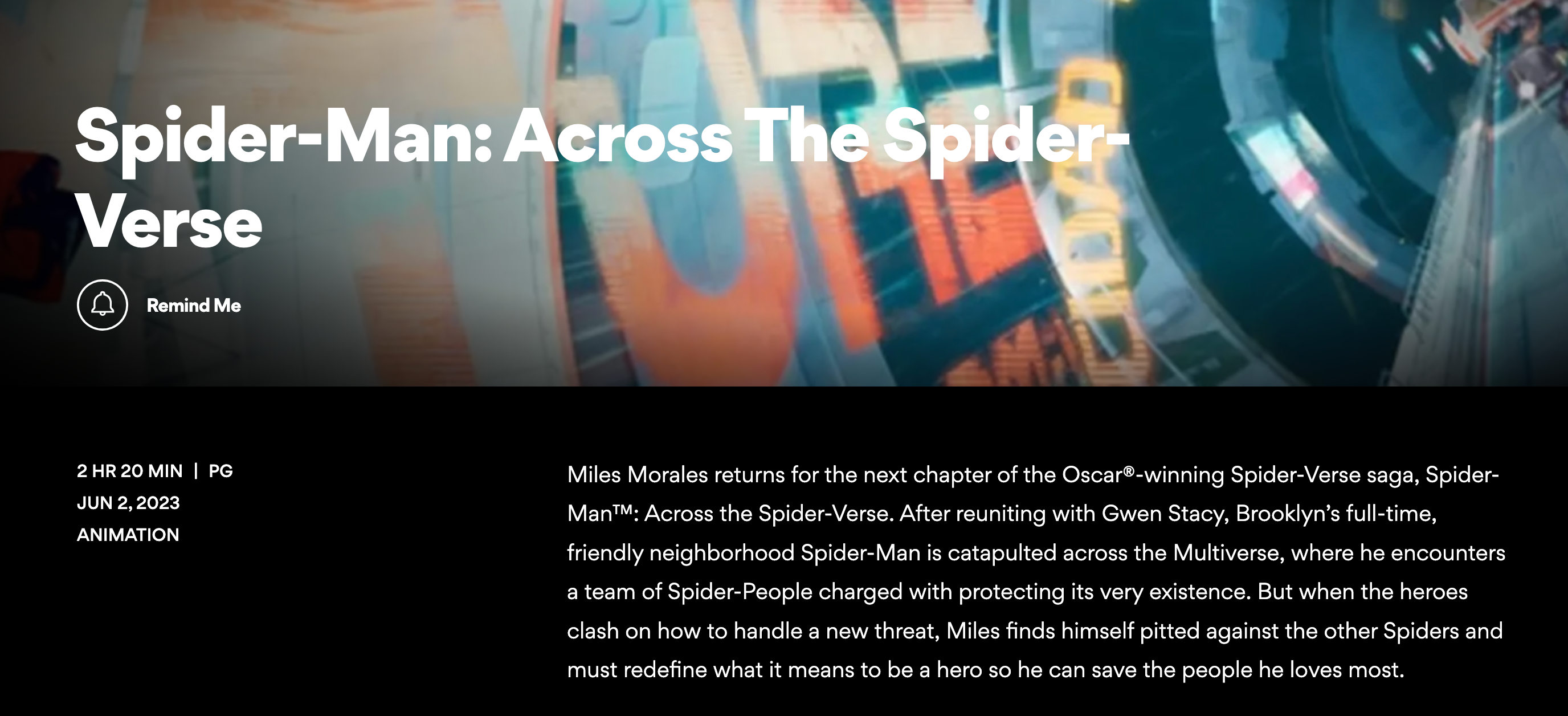 Across the Spider-Verse Runtime May Have Been Revealed