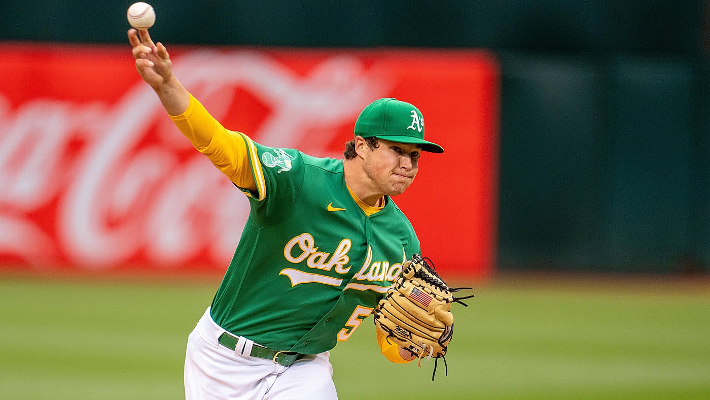 A's rookie Mason Miller throws seven no-hit innings before being pulled after 100 pitches