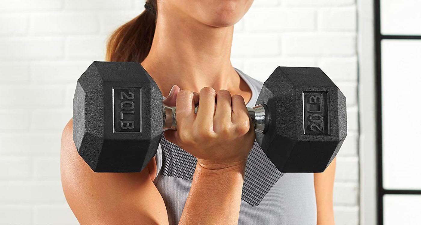 Amazon has topoftheline free weights for your home gym, and they’re