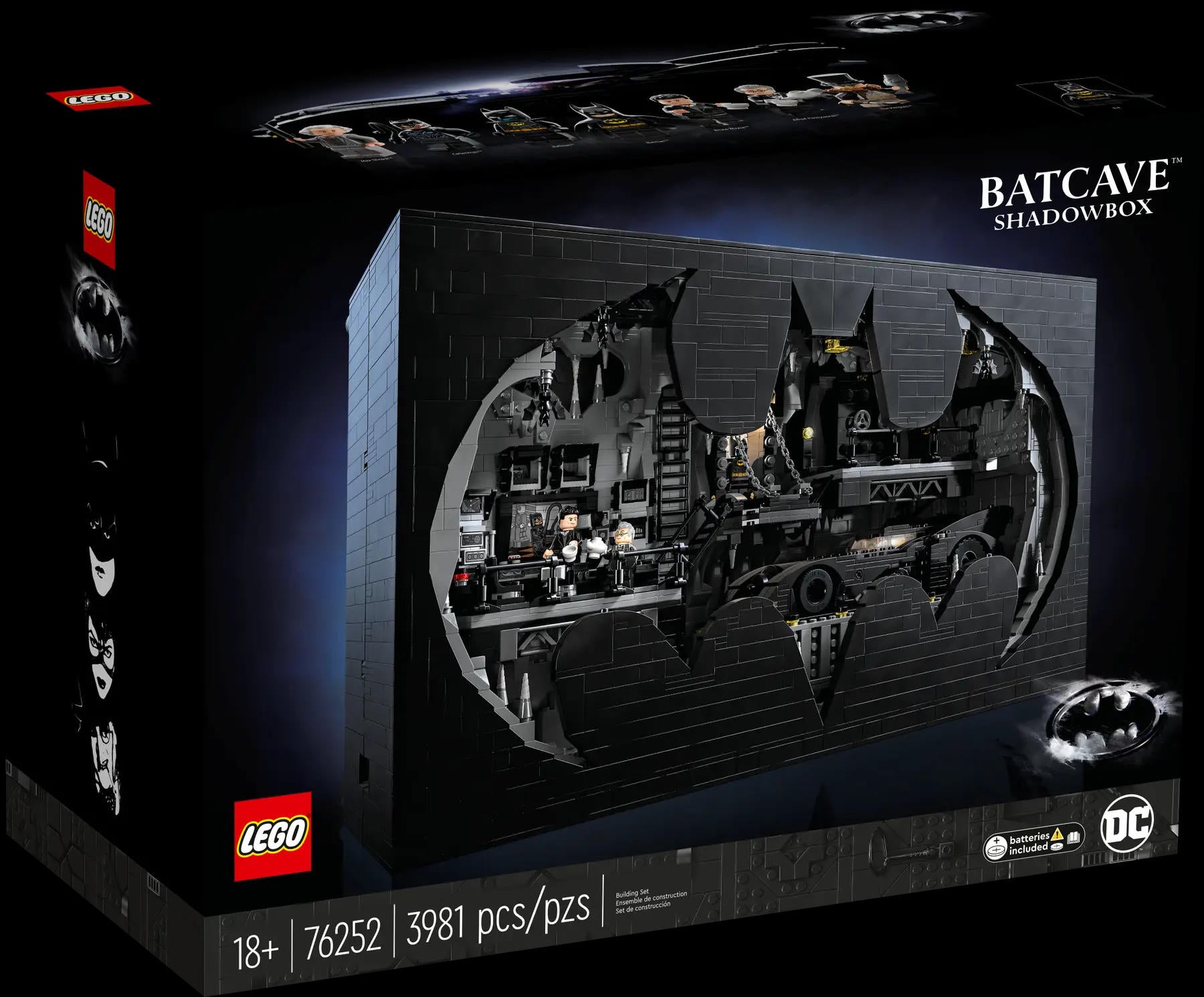 Lego batman hot sale batcave set