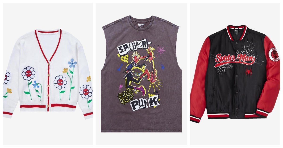 Dive Into the Spider-Verse With This New Spider-Man Apparel Collection