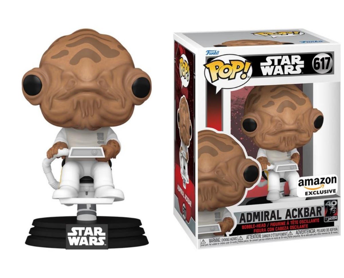 Star Wars: Return of the Jedi 40th Anniversary Funko Pops Add Admiral  Ackbar Exclusive