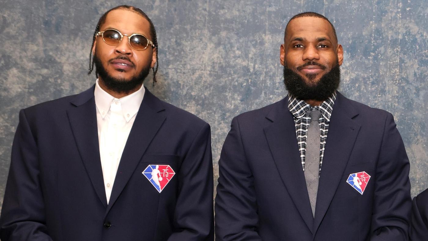 
                        LeBron James says he shot Carmelo Anthony's retirement video a week before the announcement was made
                    