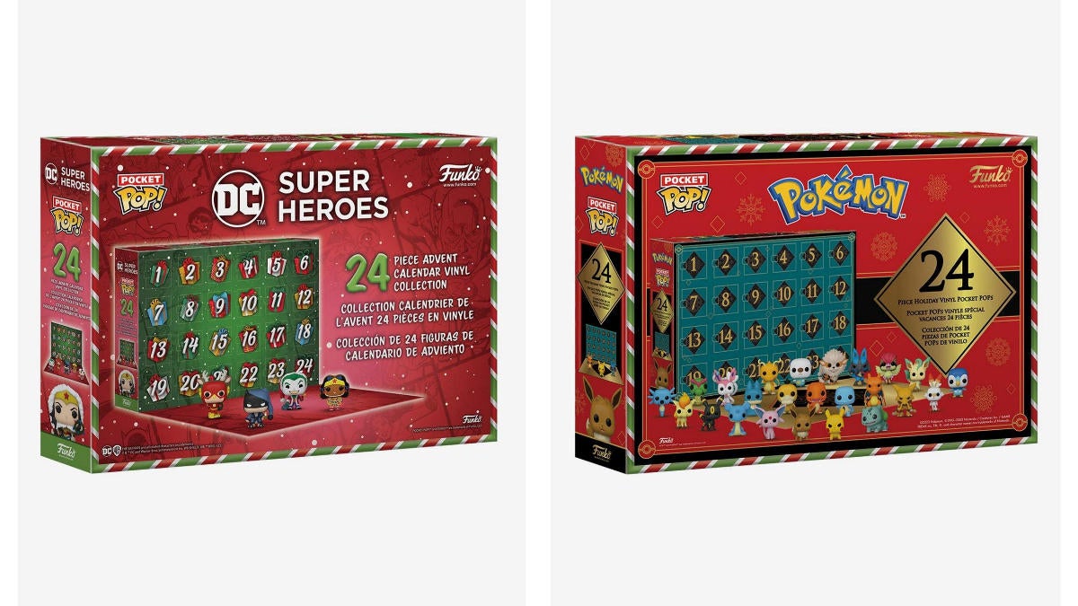 Pokemon and DC Comics Funko Pop 2023 Advent Calendars Are 30 Off