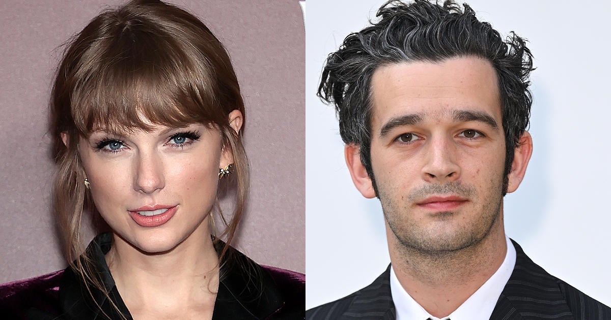 Taylor Swift and Matty Healy Kiss During Night Out