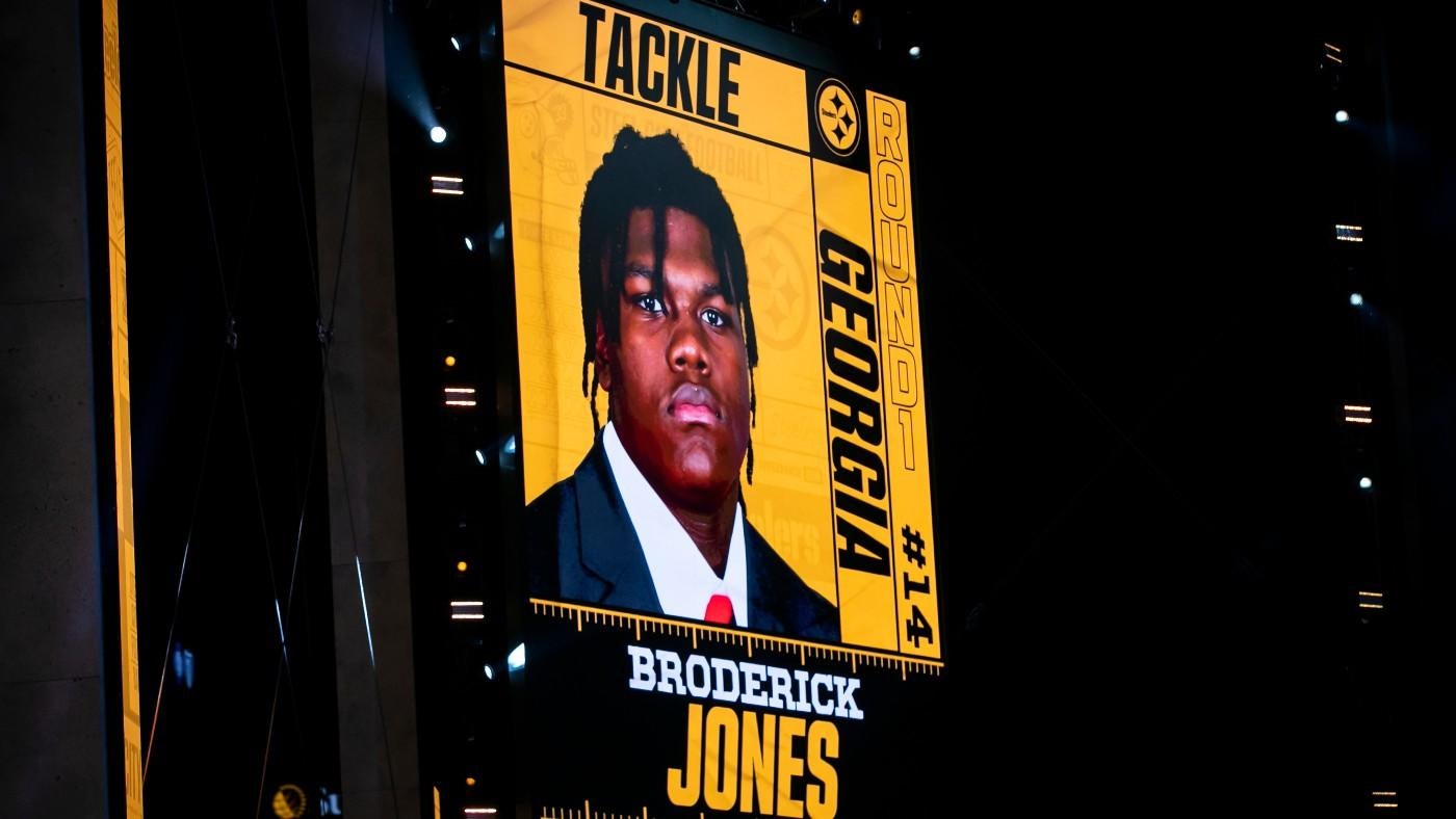 Steelers' Broderick Jones trending toward becoming starting LT as Round 1 rookie taking first-team reps